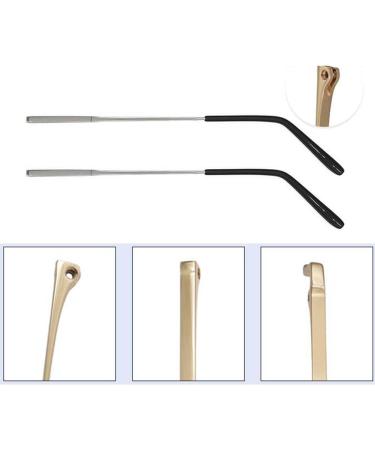 Dookaa Silver Glasses Brackets & Spare Parts - Metal Glasses Brackets for Sunglasses Repair - Double Tooth Spacing 1mm - Buy Internationally - Buy Online on GoSupps.com