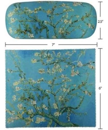 Vincent Van Gogh Almond Blossom Eyeglass Case & Microfiber Cloth | Premium Quality Art Accessories for International Shipping - Buy Online on GoSupps.com