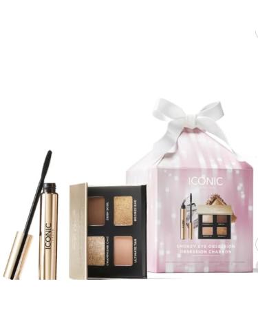 ICONIC LONDON Makeup Set for Glow and Radiant Look Perfect for Gifting Cruelty-Free Vegan Makeup Smokey Eye Obsession