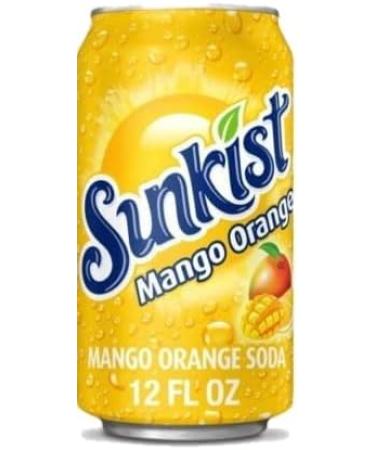 Sunkist Mango Orange soda 12 FL Oz cans (Pack of 12) - Buy Online on GoSupps.com