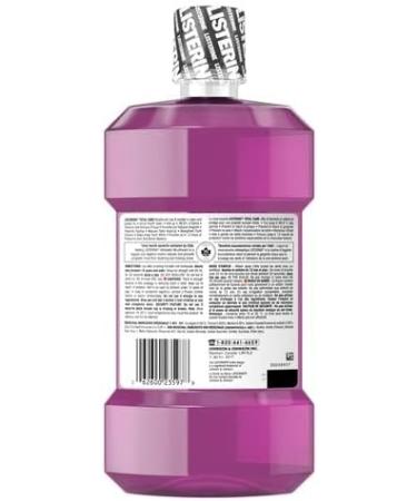 Listerine Total Care Antiseptic Mouthwash for Gingivitis and Teeth Plaque - Contains Thymol Menthol and Eucalyptol as essential oils - 1.5L purple Total (1.5L) - Buy Online on GoSupps.com