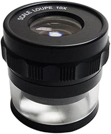 Plauauyt 10X Stand Measuring Magnifier Scale Loupe Magnifying Glass 10X with Scaled Magnifier - Buy Online on GoSupps.com