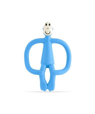Matchstick Monkey  Original Teether & Gel Applicator  Silicone  Easy to Grip  BPA Free  3 Months Old+  10.5 cm  Light Blue Monkey Original Monkey Teether Light Blue