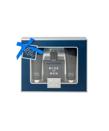 Blue For Men Cologne Gifts Sets for Men Eau De Toilette (3.4 fl oz) Body Lotion (3.0 fl oz) Shower Gel Our Impression of Blue de Channel (Pack of 3) - Buy Online on GoSupps.com