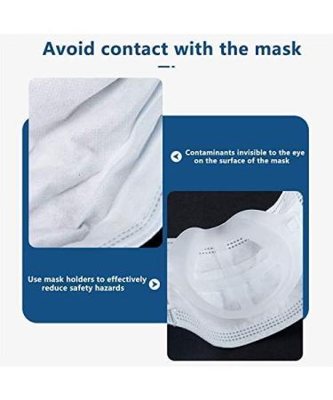 3D Mask Bracket - Oceantree Inner Support Frame for Face Mask | Protects Lipstick | More Space Nose Protection | Breathable Mask Holder - Buy Online on GoSupps.com