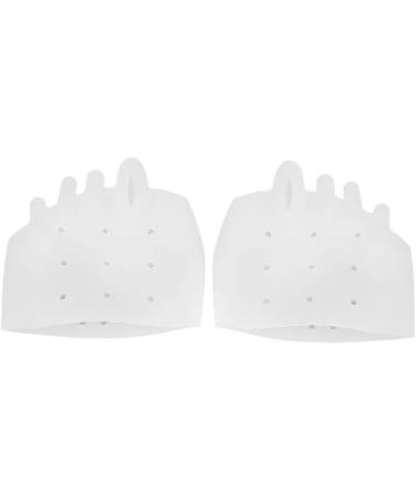 Silicone Toe Separators 1 Pair - Bunion Straightener & Toe Protector for Men & Women (White) - Buy Online on GoSupps.com