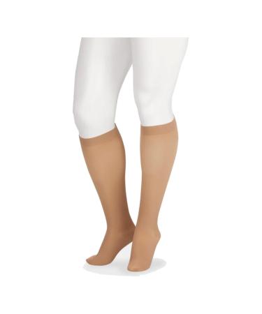 Juzo Soft 2000 15-20mmhg Knee-High Closed Toe Sock with Silicone Top Band