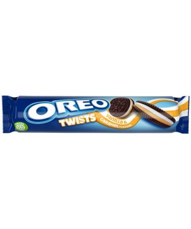 Oreo Twists Vanilla & Caramel Flavour Oreo Twists Vanilla & Raspberry Flavour Oreo Golden Sandwich Biscuits - Buy Online on GoSupps.com