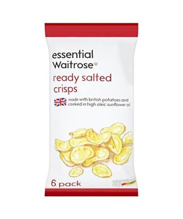 Waitrose Prêt Salés Chips Essentielle 6 x 25g