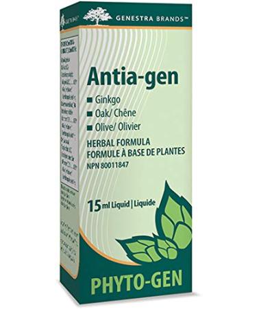 Genestra Brands - Antia-gen - Gingko Oak and Olive Herbal Supplement - 15 ml Liquid