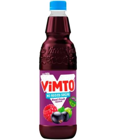 Vimto Squash No Added Sugar - Low Calorie Mixed Fruit Juice Cordial Drinks Bottle 725ml Blackcurrant Grape Raspberry (6 Bottles x 725ml) 725 ml (Pack of 1) - Buy Online on GoSupps.com