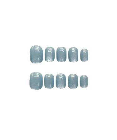 10Pcs Cat Eye Handmade Press On Nails with Gradient Design False Nails Full Cover Ballerina Wearable Artificial Nail Tips (Color : 12 Size : S)