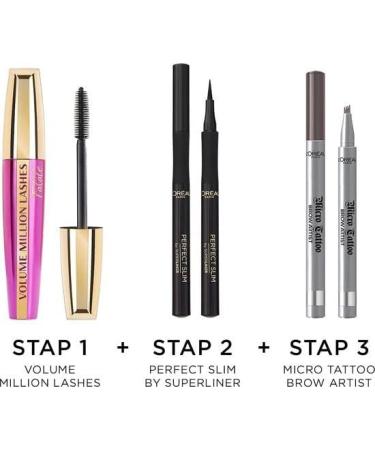 L'Oreal Paris Volume Million Lashes Fatale Mascara - Black - Buy Online on GoSupps.com