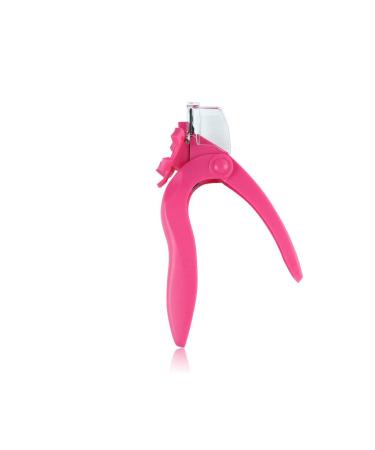 Acrylic Nail Clipper Adjustable Stainless Steel Gel Fake Nail Tip Cutter Artificial Fake Nail Trimmer for False Nail Art Manicure Tools PinkStrong and Long-Lasting