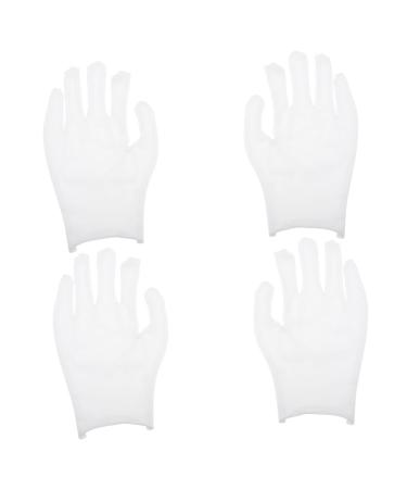 OSALADI 12pairs Gloves Paraffin Bath Mittens Christmas Santa Costume Santa Cosplay Costume Wax Bath Liners Paraffin Wax Liners Advanced Work Cotton Yarn White Labor Protection Cotton