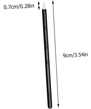 Beavorty 200 pcs Makeup Stickblack Applicator Practical Sticks Head Brush Eye Disposable Black Fiber 9x0.7cmx2pcs Blackx2pcs - Buy Online on GoSupps.com