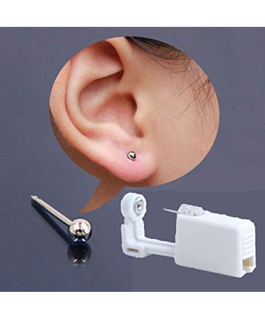 Disposable Self-Mixed Colors Ear Piercing Gun Kit for Safety - Silver - Buy Online on GoSupps.com