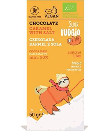 SUPER FUDGiO Super Fudgio Organic Chocolate Salt Caramel 50 g