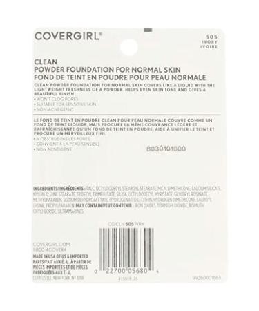 CoverGirl Simply Powder Foundation Ivory (505) 0.41 oz - Smooth & Flawless Finish - Buy Online on GoSupps.com