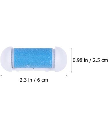 12 Replacement Rollers for Foot File - Coarse Refill Heads for Electronic Pedicure Tools - Blue - Buy Online on GoSupps.com