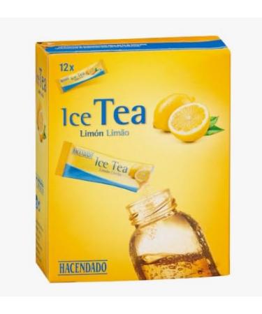 Pr paration pour Boisson au Th Saveur Citron ( Diluer) Lot de 6 Bo tes de 12 Sachets (72 Sachets au total) - Rafra chissant et Pratique