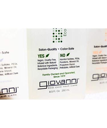 GIOVANNI Tea Tree Triple Treat Invigorating Shampoo & Conditioner Set - 8.5 Oz - Cooling Peppermint Eucalyptus Rosemary - Salon Quality Vegan, Cruelty Free, Paraben Free - Buy Online on GoSupps.com