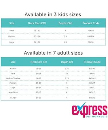 Express Orthopaedic - Medically Approved Neck Support Collar With Rear Fastening - KIDS & ADULT SIZES - 1 Unit (ADULT/L - Neck Circ:15-17 Inch) 17 Inch (Pack of 1) - Buy Online on GoSupps.com