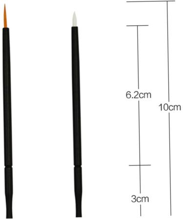 MAGICLULU 200 Pcs Wand Applicator Eyeliner Eye Makeup Tools Eyeliner Brush Eye Shadow Brush - Buy Online on GoSupps.com