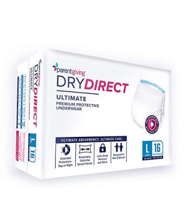 Dry Direct Ultimate Underwear (Medium - Case of 72) by Parentgiving Medium (Pack of 72)