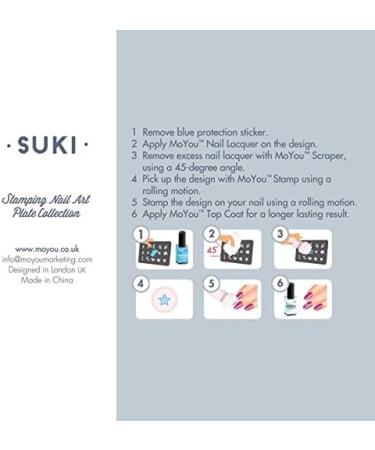 MoYou-London Stencil Suki Collection 06 - Unique Nail Art Stencils for Stunning Designs | International Shipping Available - Buy Online on GoSupps.com