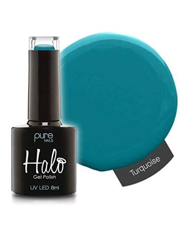Halo Gel Polish *Full Range 8ml* **CHOOSE YOUR COLOUR(S)** (Turquoise N2855) Turquoise N2855 8 ml (Pack of 1)