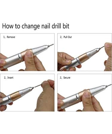 Electric Nail Drill Professional 30000RPM Nail Drill Machine Electric Nail File Manicure Drill Set for Acrylic Gel Nail E File Nail Drill with Low Heat/Noise/Vibration 110V - Buy Online on GoSupps.com