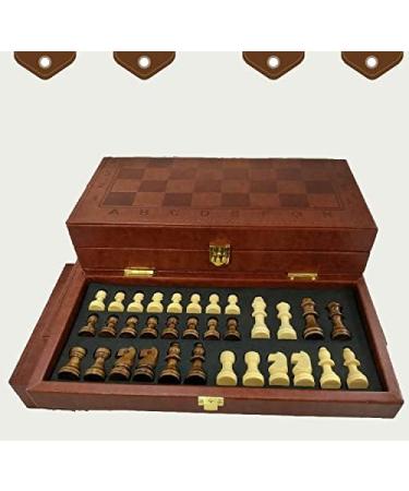 Portable Wooden Chess Set for Kids and Adults Storage for Piece Handcraft Travel for Birthday Rewards for Beginner (Size : 29.4x14.5x5.4cm) (40x20x5.4cm) - Buy Online on GoSupps.com