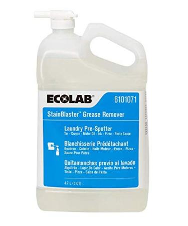 Ecolab StainBlaster Grease Remover Laundry Pre-Spotter- 5 Quarts