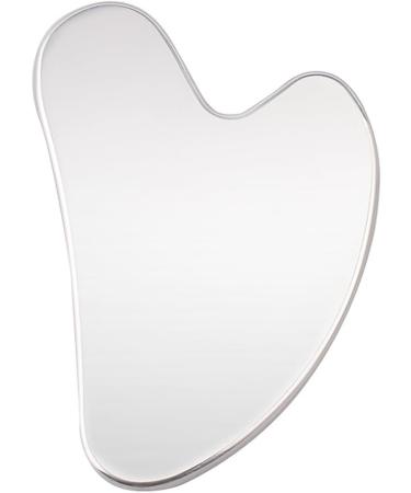 Gobabo Gua Sha Stainless Steel Face Tool | Heart-Shaped Lymphatic Drainage Massage Tool for Face Eyes Neck & Body - Buy Online on GoSupps.com