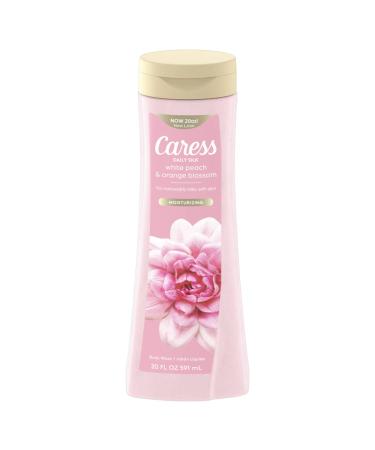 Caress Body Wash With Silk Extract For Noticeably Silky Soft Skin Daily Silk Body Soap With White Peach & Orange Blossom 20 fl oz 20 Fl Oz (Pack of 1)