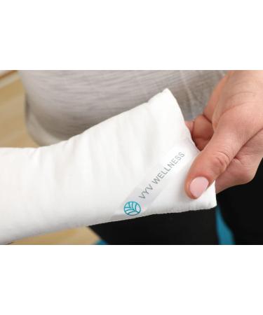 VYV Wellness Rose Eye Pillow for Yoga Meditation - Rose Quartz Crystal Infused for Passion, Attraction & Chakra Work - Buy Online on GoSupps.com