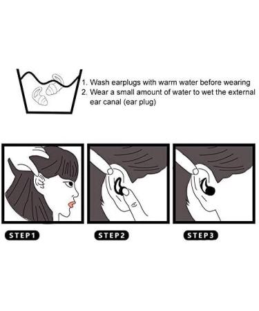 3-Layer Noise Reduction Ear Plugs for Sleeping - Reusable Silicone, White - Buy Online on GoSupps.com