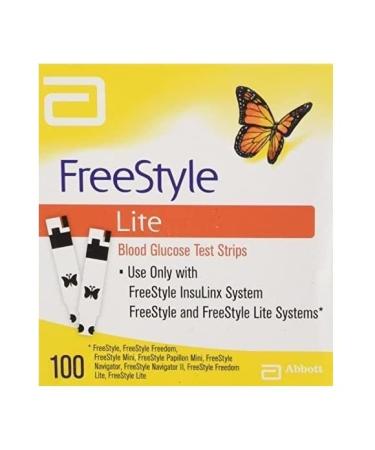 Blood Glucose Lite Test Strips 100CT, 100 Count (Pack of 1)