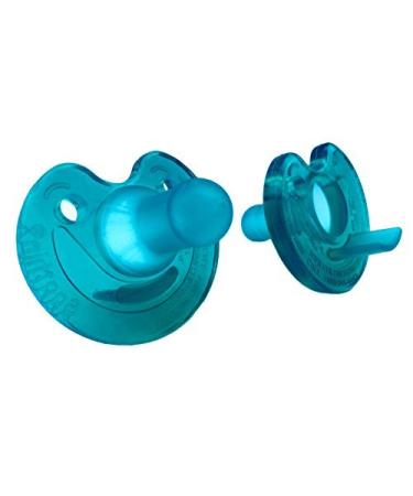 Philips Notched Newborn Soothie Pacifier, Green, 0-3 Months, Hospital Binky - Natural Scent 2 Count (Pack of 1) Natural2Pack