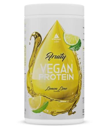 Peak fruity vegan protein - 400g taste lemon lime i 20 portions i clear protein i powder i fat -free i without sugar additive i with bcaas i perfect solubility - Buy Online on GoSupps.com