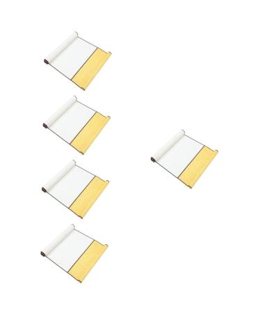 Lurrose 5pcs Rice Paper Hanging Shaft Blank Hanging Scroll Painting Paper Home Supplies Suite Household Picture 1x5pcs 75.00X32.00X0.10CMx5pcs