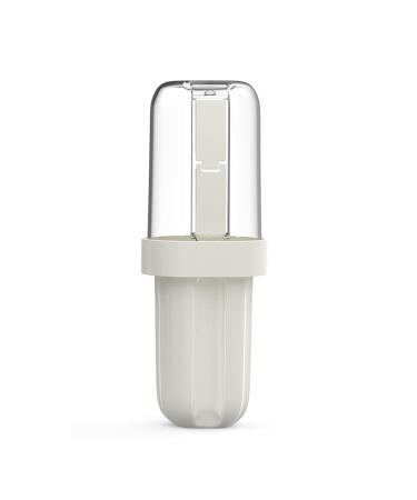 Tooth Brush Holder Toothbrush Storage Box Mouthwash Rack Travel Wash Cup (Color : White)