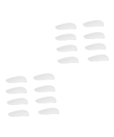 NOLITOY 8 Pairs Heel Pad Orthopedic Pad Shoe Cushion Heel Correction Insoles Half Heel Insoles Leg Shoe Insole Heel Correction Insert Arch Support Pads Corrective Pad Gel