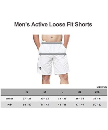 DEVOPS Men's 2-Pack Loose-Fit Workout Gym Shorts with Pockets - X-Large - Black/Steel - Buy Online on GoSupps.com