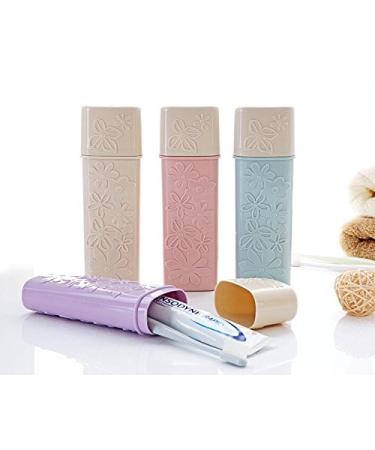 2PCS Portable Plastic Toothbrush Toothpaste Holder Case for Travel - Color Random - Buy Online on GoSupps.com