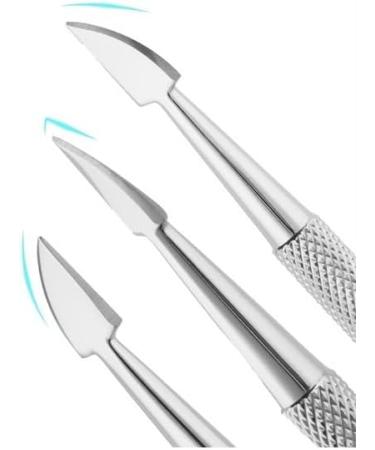 Stainless Steel Nail & Cuticle Care: Precision Toolsfor At-Home Manicures & Pedicures-Expert Silver - Buy Online on GoSupps.com