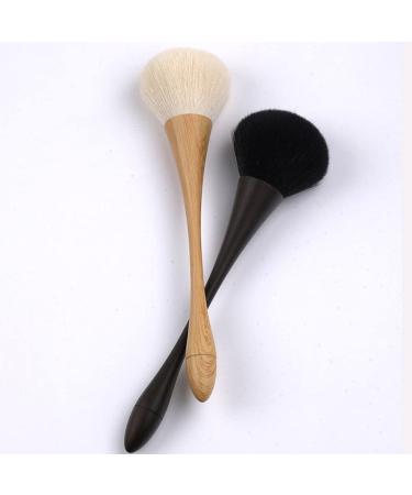 Buy Brush Wood Grains Curve Handle Face Powder Brushes - Easy Grip Makeup Tool for Women | Practical Cosmetic Brush for International Shipping - Buy Online on GoSupps.com