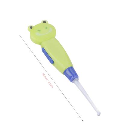 Buy Baby Earwax Remover - Cute Cartoon LED Earpick & Cleaner Tool (Green) for Safe Ear Care - Buy Online on GoSupps.com