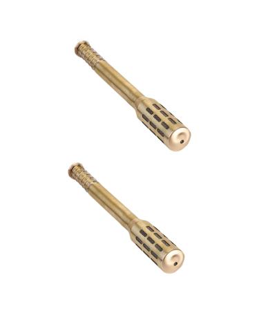 Minkissy Moxa-Stick 2st Gold Handheld Body Moxibusion Massage thick cut massage device Moxa Moxibusion Device Moxa-Walze Mediumx2Pcs Goldenx2st